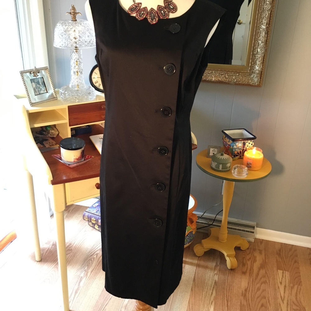 Anne Klein side button Dress